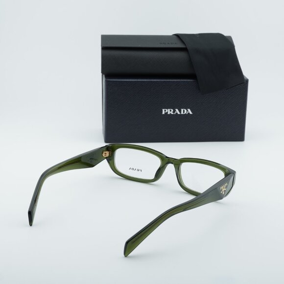 Prada PRB05V 19Z1O1 Eyeglasses Transparent Bottle 54mm Rectangle Frame - Picture 10 of 10
